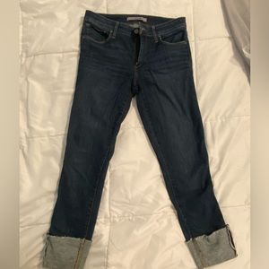 Joes Brand dark wash capri style jeans